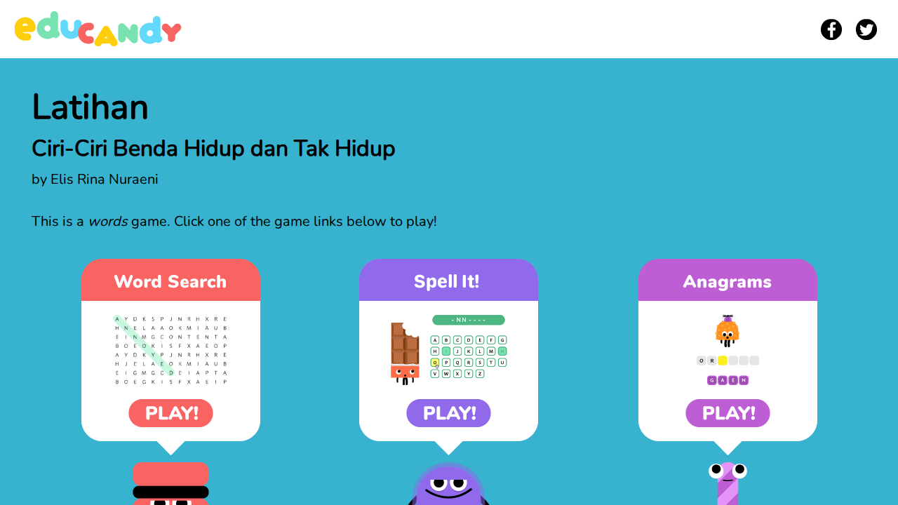 Ciri-Ciri Benda Hidup dan Tak Hidup