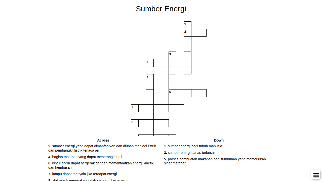 Macam-Macam Sumber Energi dan Bentuk Energi