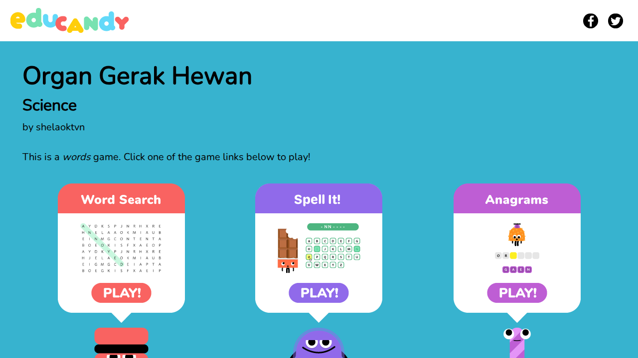 Organ-Organ Gerak pada Hewan